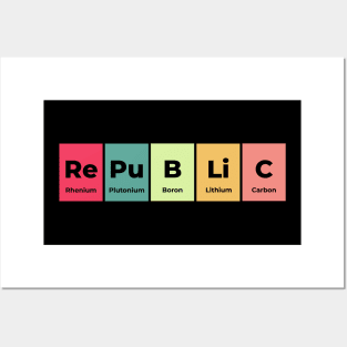 Republic Chemistry Science Periodic Table Posters and Art